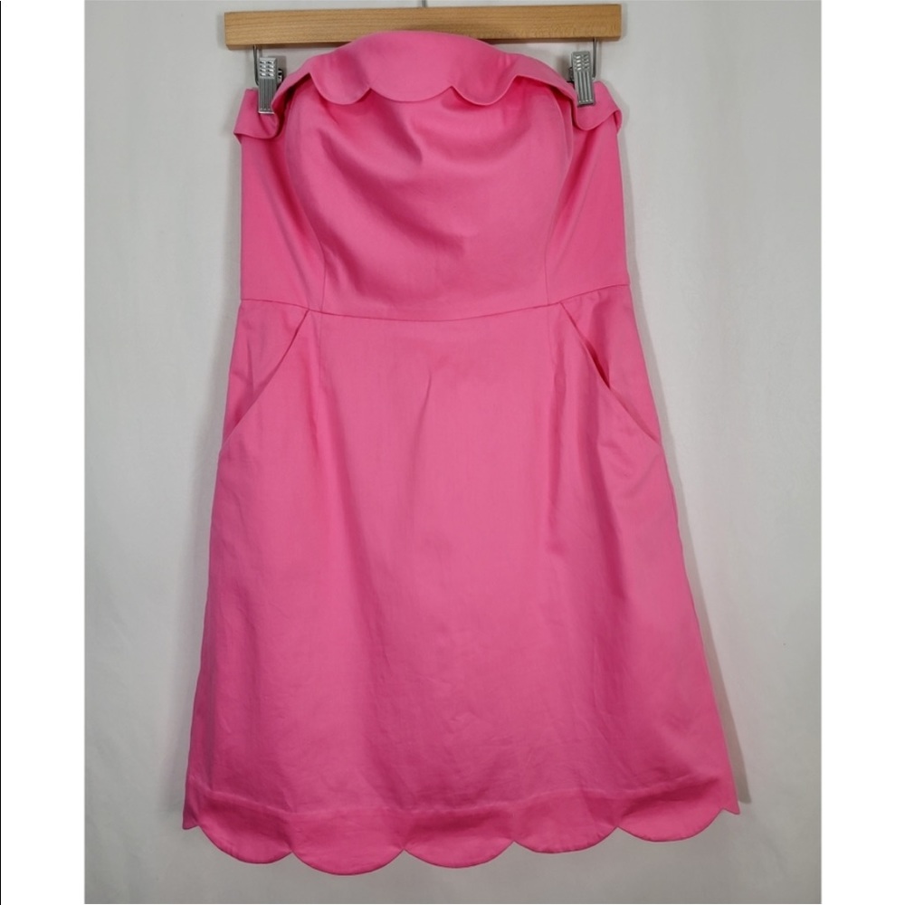 NWT Vineyard vines Scalloped collar strapless dress